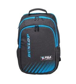Dunlop PSA Backpack Racquet Bag (Black/Blue) -Tennipro Store Squash PSA Luggage Backpack 1