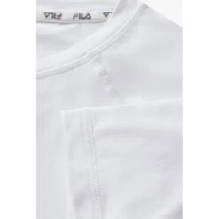 Fila Women's Essentials Short Sleeves Mesh Back Top (White) -Tennipro Store TW431119 100 07 e