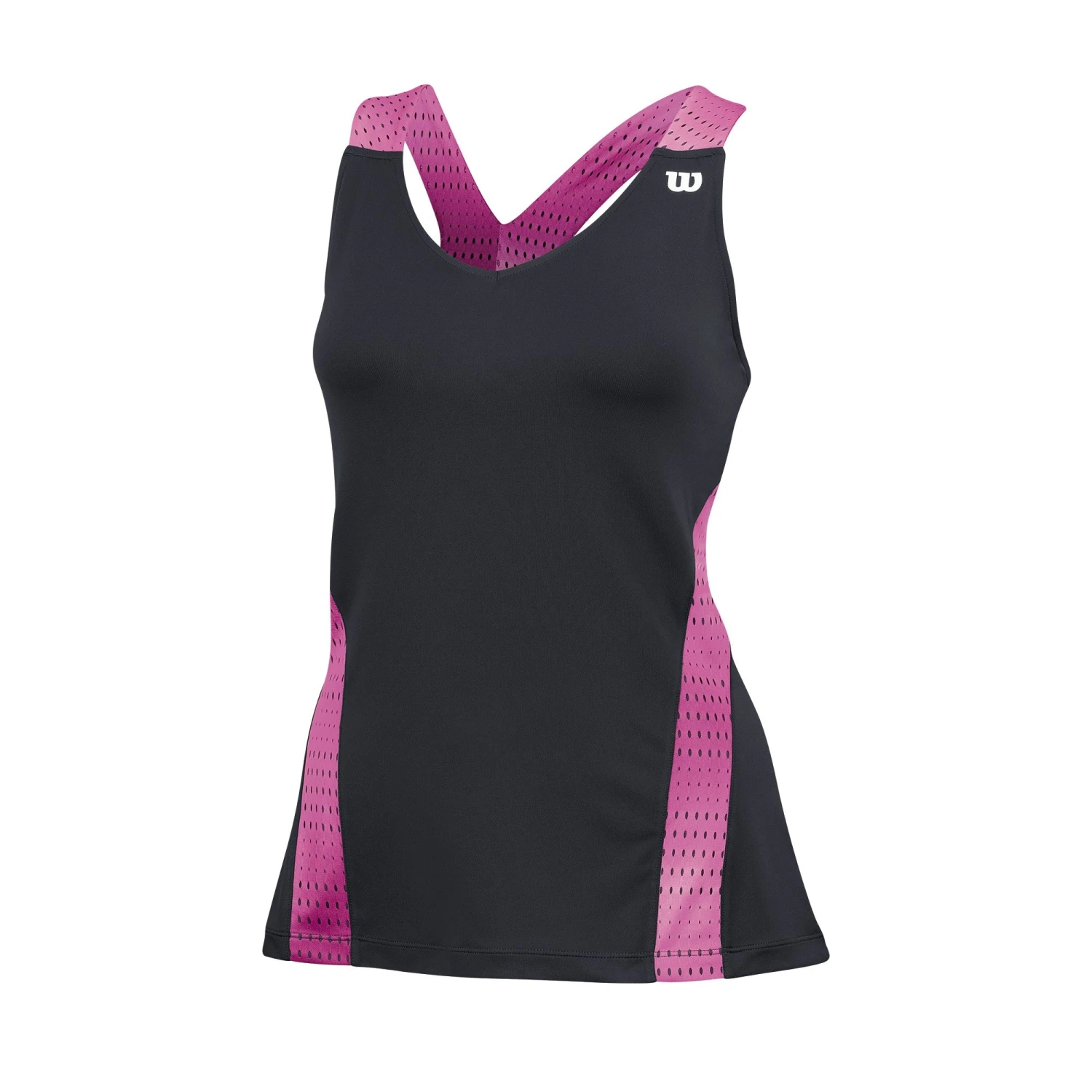 Wilson Womens Colorflight V Neck Tank Top (Peony)