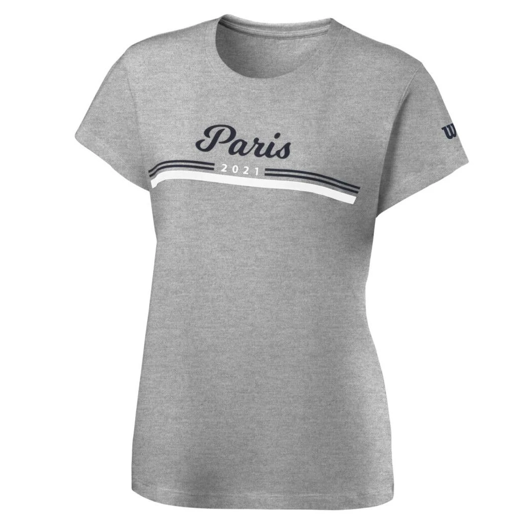 Wilson Women's Paris 2021 Tech Tee (Grey)