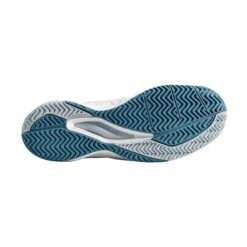Wilson Rush Pro 3.0 Men's Tennis Shoe (White/Blue) -Tennipro Store WRS324710 M Rush Pro 3 White PearlBlue Bluestone Sole