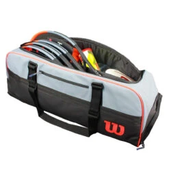 Wilson Clash Duffel Large Racquet Bag (Grey/Black/Infrared) 14 Wilson Clash Duffel Large Racquet Bag (Grey/Black/Infrared) -Tennipro Store WilsonClashDuffel 7