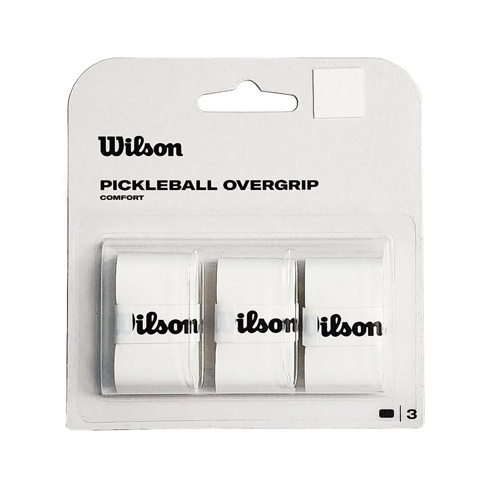 Wilson Pro Pickleball Overgrip 3 Pack (White) 3 Wilson Pro Pickleball Overgrip 3 Pack (White)