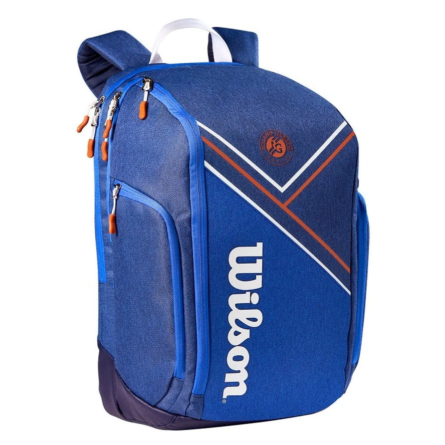 Wilson Super Tour Roland Garros Backpack Racquet Bag (Blue) 3 Wilson Super Tour Roland Garros Backpack Racquet Bag (Blue)