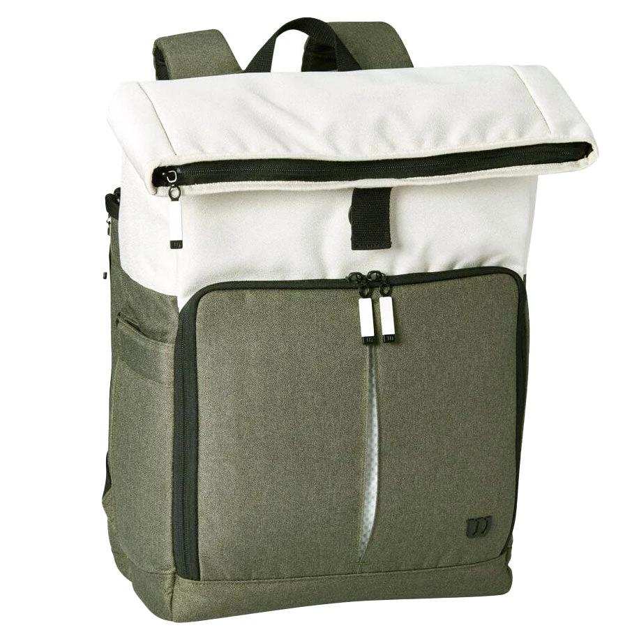 Wilson Women's Backpack Racquet Bag (Cream/Black/Forest) 3 Wilson Women's Backpack Racquet Bag (Cream/Black/Forest)