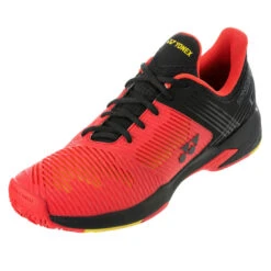 Yonex Power Cushion Sonicage 2 Clay Men's Tennis Shoe (Red/Black) 11 Yonex Power Cushion Sonicage 2 Clay Men's Tennis Shoe (Red/Black) -Tennipro Store YonexPowerCushionSonicage2ClayMen sTennisShoe5