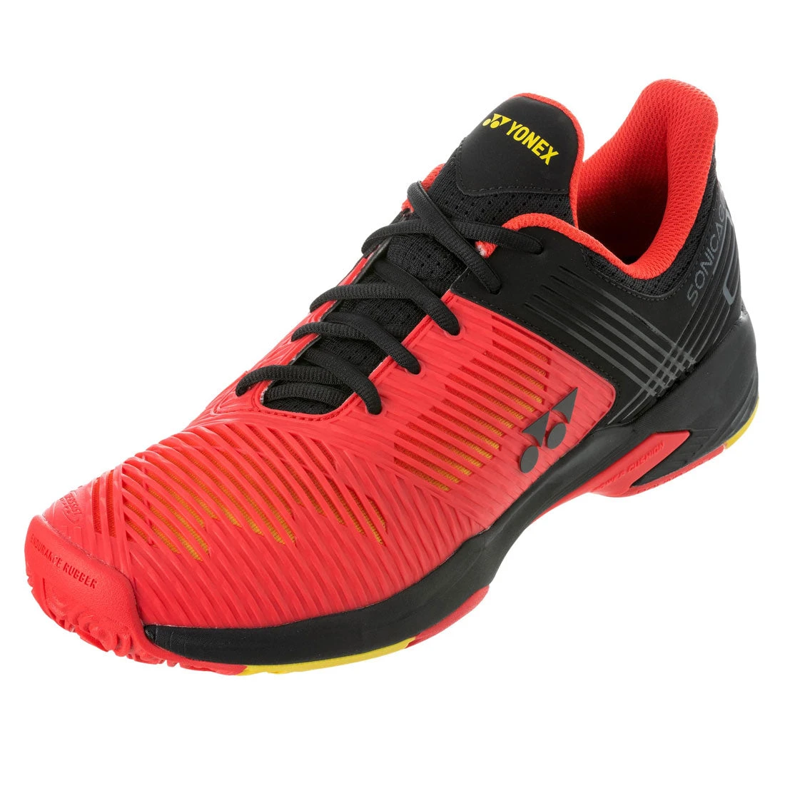 Yonex Power Cushion Sonicage 2 Clay Men's Tennis Shoe (Red/Black) 7 Yonex Power Cushion Sonicage 2 Clay Men's Tennis Shoe (Red/Black) - Image 5