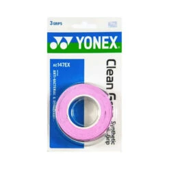 Yonex Clean Grap Overgrips 3 Pack (Pink/Lavender)
