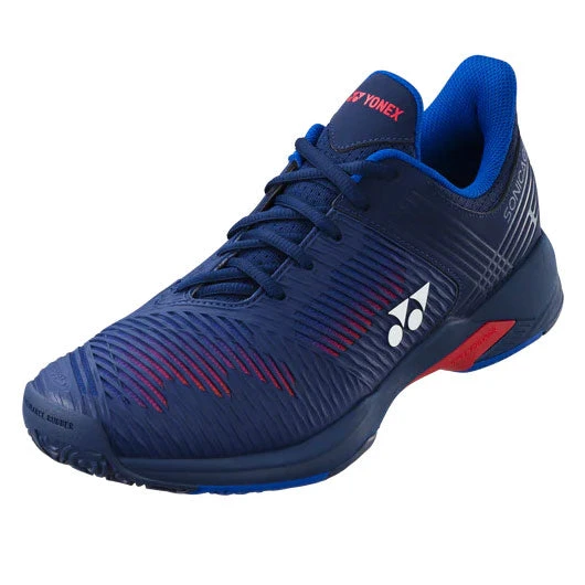 Yonex Power Cushion Sonicage 2 Wide Men's Tennis Shoe (Navy/Red) 4 Yonex Power Cushion Sonicage 2 Wide Men's Tennis Shoe (Navy/Red) - Image 2