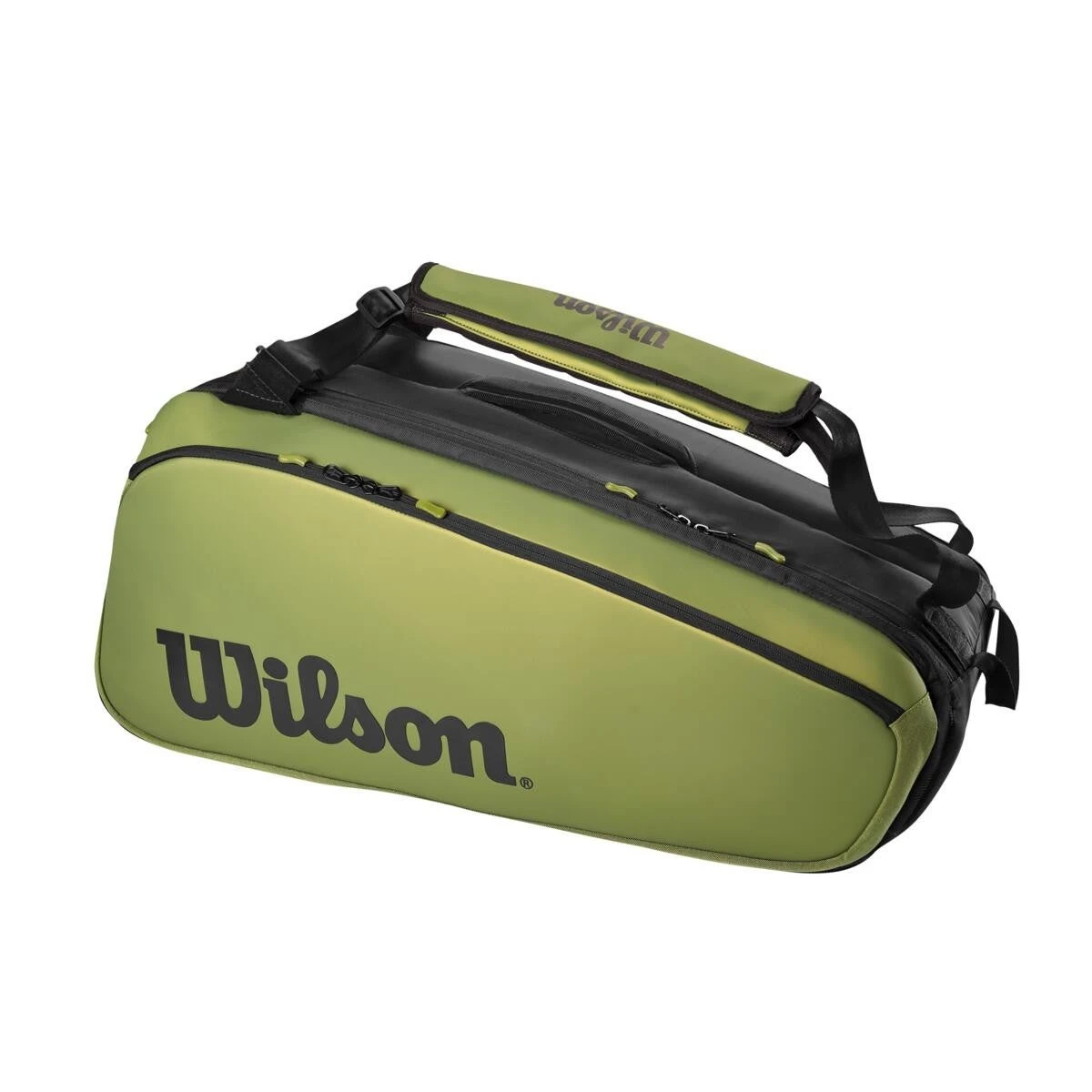 Wilson Blade V8 Super Tour 9 Pack Racquet Bag (Green/Black) 4 Wilson Blade V8 Super Tour 9 Pack Racquet Bag (Green/Black) - Image 2