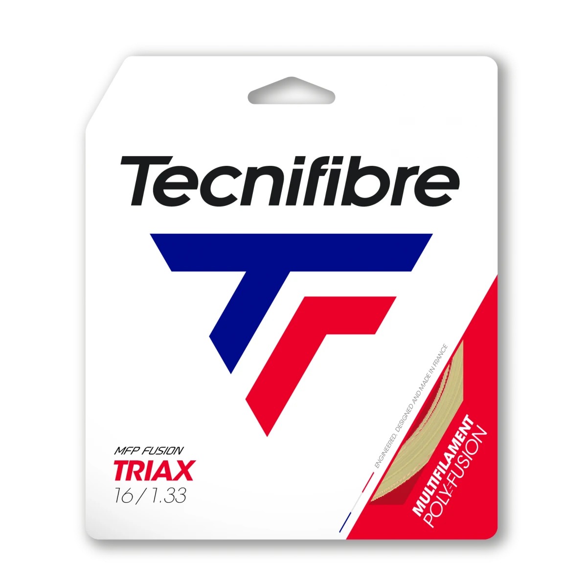 Tecnifibre Triax 17/1.28 Tennis String (Natural) 3 Tecnifibre Triax 17/1.28 Tennis String (Natural)
