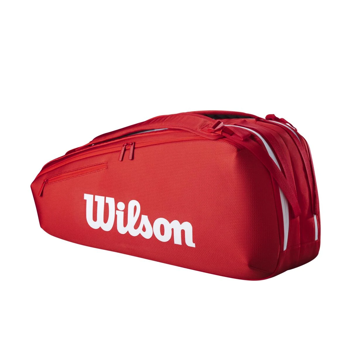 Wilson Super Tour 6 Pack 2025 Racquet Bag (Red) 3 Wilson Super Tour 6 Pack 2025 Racquet Bag (Red)