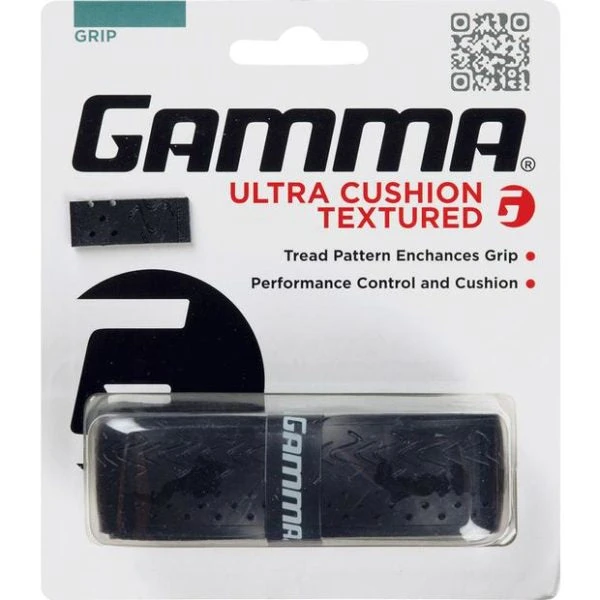 Gamma Ultra Cushion Textured Replacement Grip (Black) 3 Gamma Ultra Cushion Textured Replacement Grip (Black)