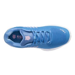 K-Swiss Hypercourt Express 2 Clay Court HB Women's Tennis Shoe (Blue/Pink) -Tennipro Store k swiss Hypercourt Express 2 All Court Women s Tennis Shoe Blue Pink K96614 454 Top