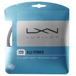 Luxilon ALU Power 17L/1.20 Tennis String (Silver)