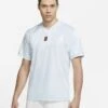 Nike Men's Court Breathe Slam Top (Light Blue) 2 Nike Men's Court Breathe Slam Top (Light Blue) -Tennipro Store nikecourt breathe slam tennis top XCLX56