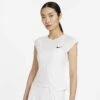Nike Women's Dri-FIT ADV Slam Tank Top (White/Black) -Tennipro Store nikecourt dri fit adv slam tennis top mXSrTv
