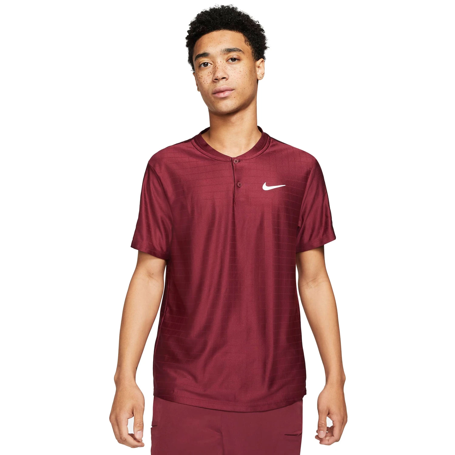 Nike Men's Dri-FIT Advantage Polo (Beetroot/White) 3 Nike Men's Dri-FIT Advantage Polo (Beetroot/White)