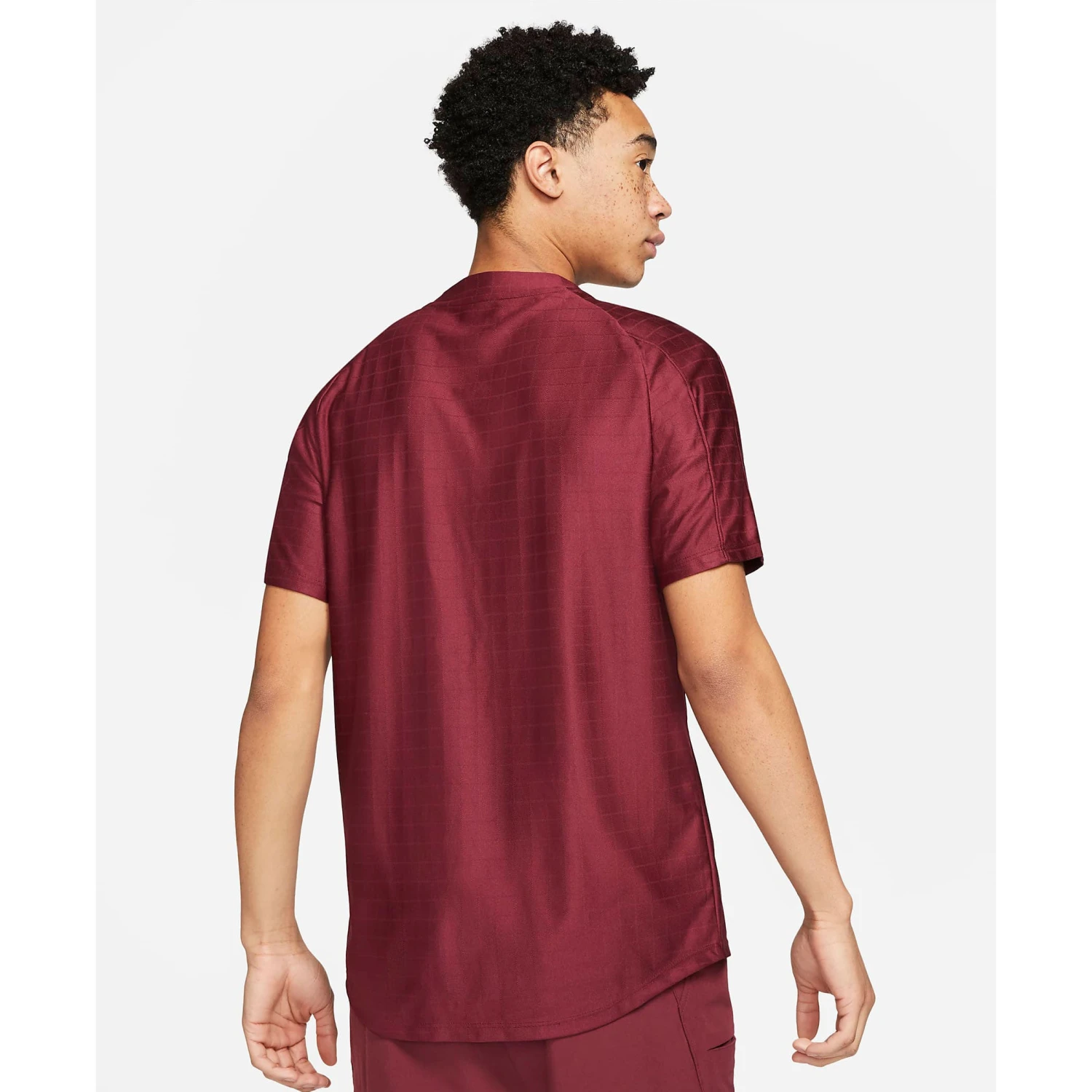 Nike Men's Dri-FIT Advantage Polo (Beetroot/White) 6 Nike Men's Dri-FIT Advantage Polo (Beetroot/White) - Image 4