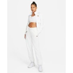 Nike Women's Dri-FIT Heritage Full Zip Jacket (White) -Tennipro Store nikecourt tennis jacket jHPpZl 5