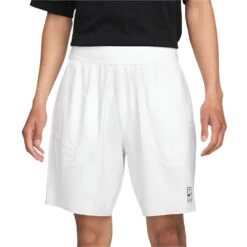 Nike Men's Dri-FIT Advantage 8-Inch Short (White/Black)