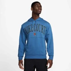 Nike Men's DF Fleece Heritage Hoodie (Star Blue/Armory Navy)
